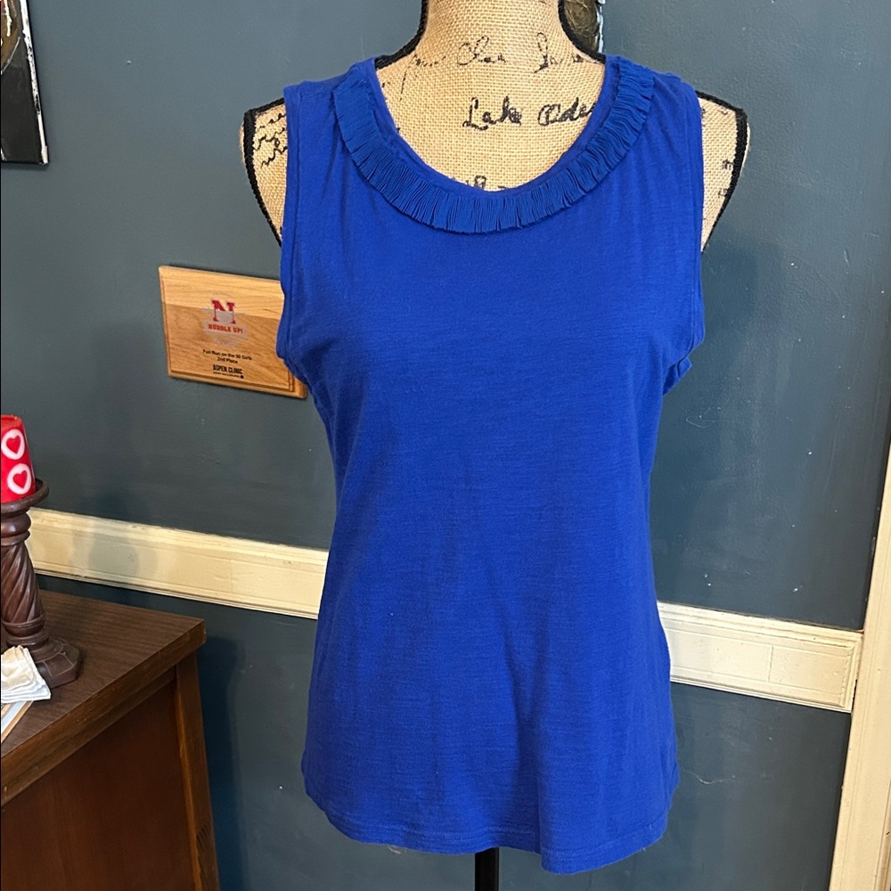 Blue Sleeveless Top
